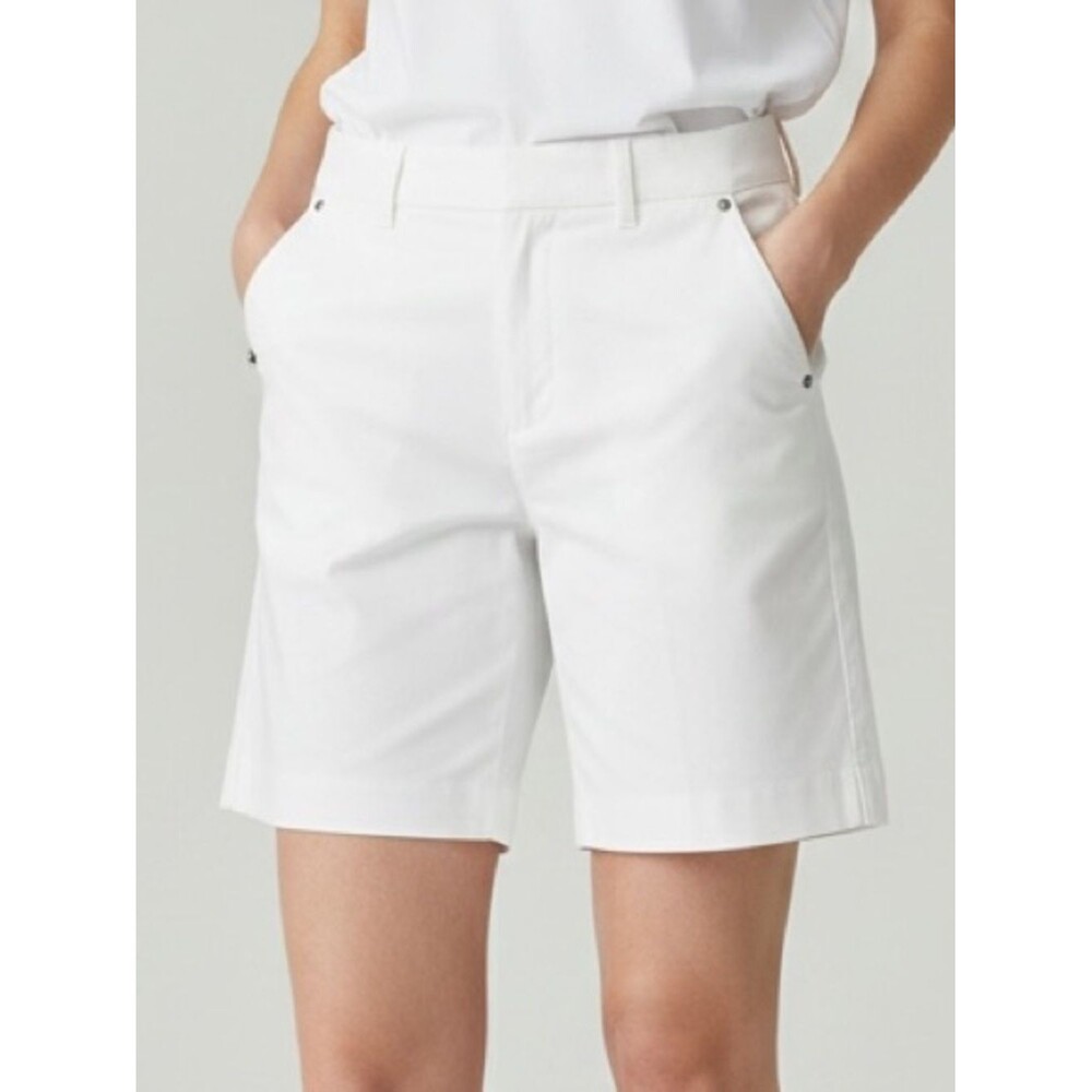 White House Black Market Tailored White Shorts – Mid Rise, Classic Fit, Summer